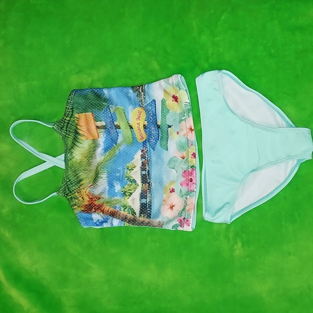 OP Tankini Swimsuit Girl's Size 4/5